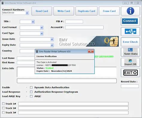 EMV READER/WRITER V8.6 download for Windows 